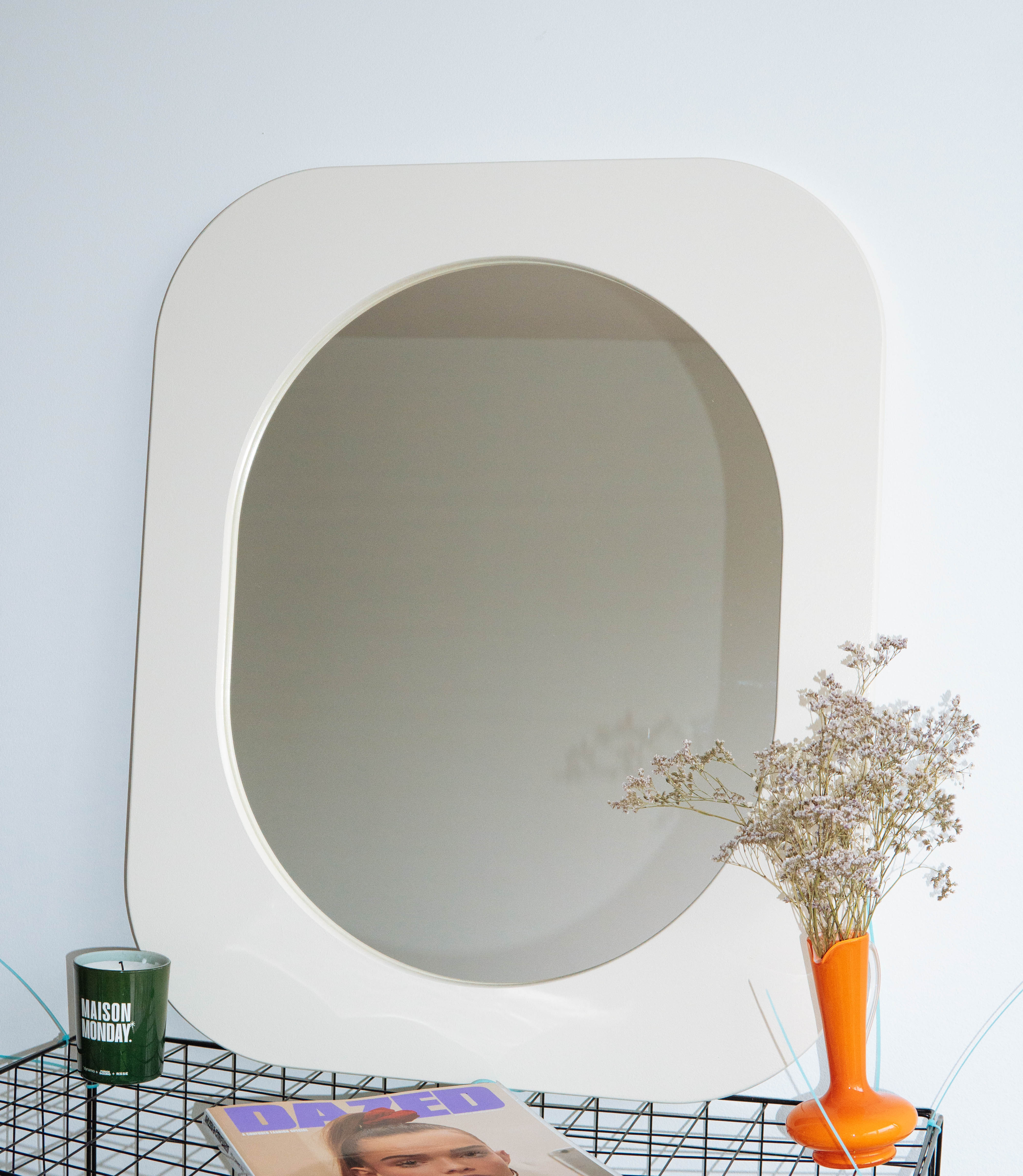 Cadre 70' Grand format + Miroir (Blanc)