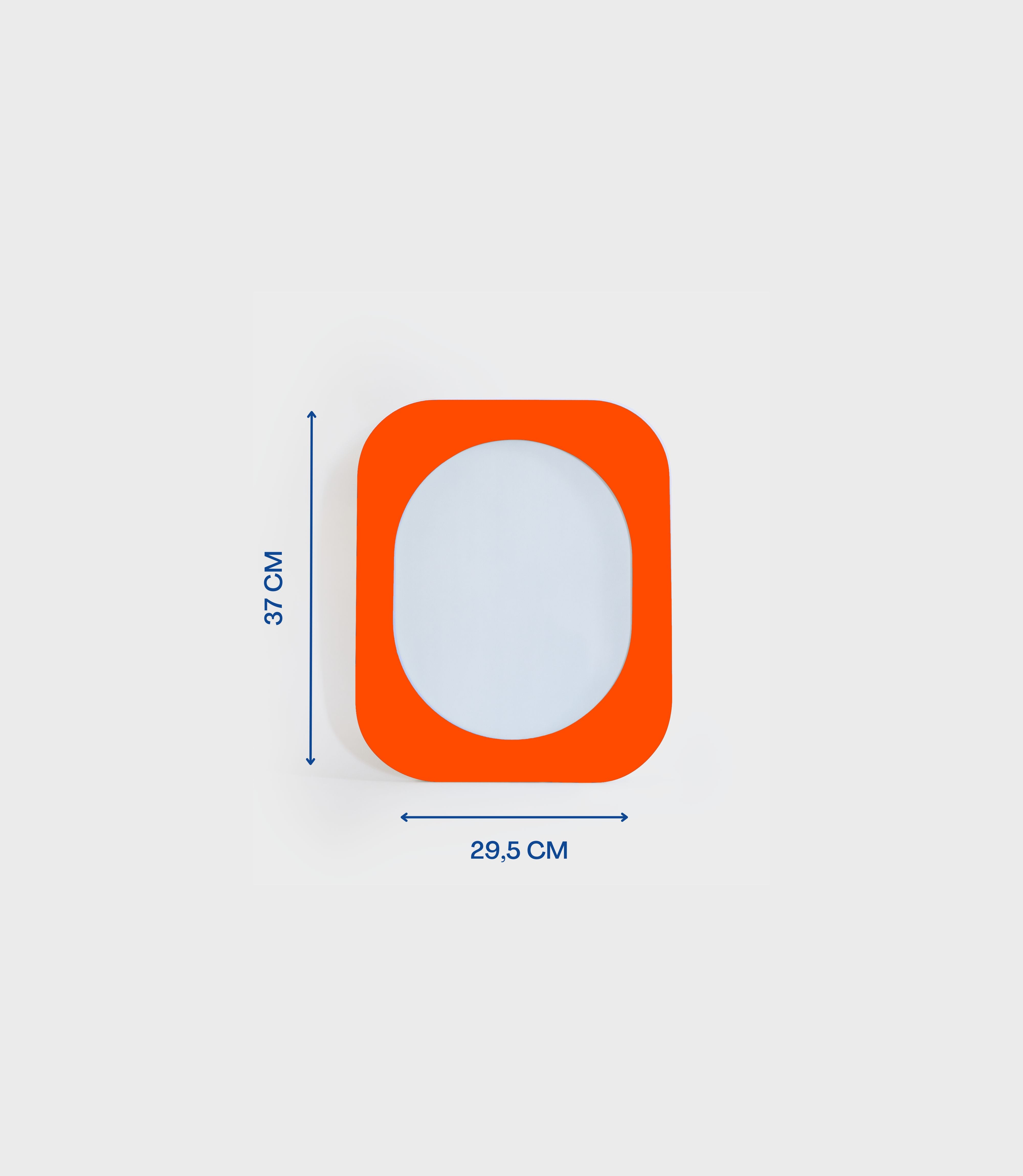 Cadre 70' Petit format + Miroir (Orange)